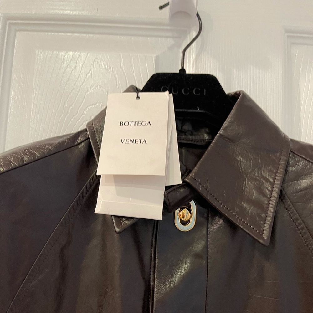 Bottega Veneta leather dress new collection,42IT